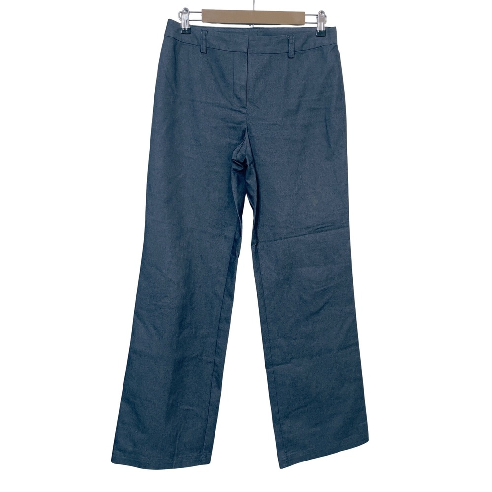 Sigrid‎ Olsen Sport Women 8 Blue Straight Leg Neutral Preppy Office Dress Pants